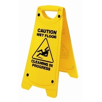 CIP &amp; Caution Wet Floor PVC Sign