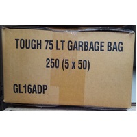 Bin Liner 82 Lt Heavy Duty Black Carton 250