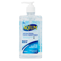 Aqium Antibacterial Hand Gel 375mL