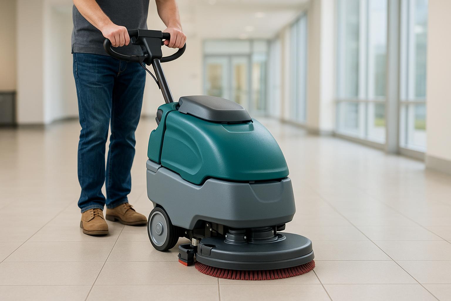 Why Battery-Operated Floor-Cleaning Scrubbers Are Ideal for Hard-to-Reach Areas