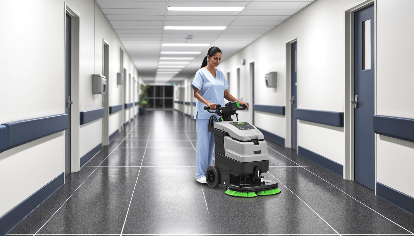 The Role of Walk-Behind Battery Micro-Scrubbers in Enhancing Workplace Hygiene and Safety